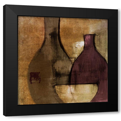 Glass Gathering II Black Modern Wood Framed Art Print with Double Matting by Loreth, Lanie