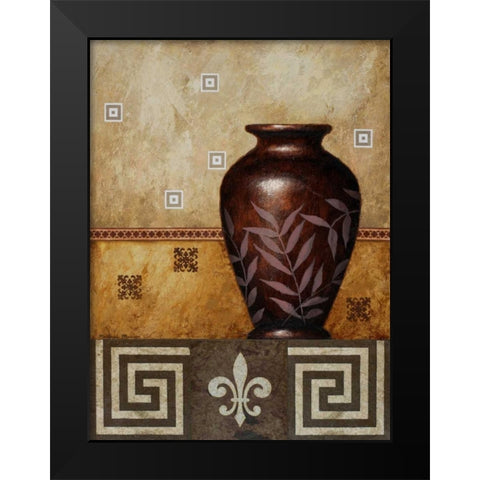 Mahogany Urn I Black Modern Wood Framed Art Print by Marcon, Michael