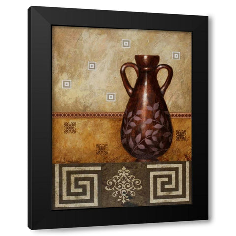 Mahogany Urn II Black Modern Wood Framed Art Print with Double Matting by Marcon, Michael