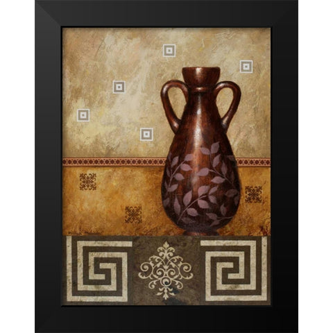 Mahogany Urn II Black Modern Wood Framed Art Print by Marcon, Michael