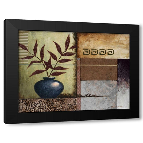 Cobalt Vase Black Modern Wood Framed Art Print with Double Matting by Marcon, Michael