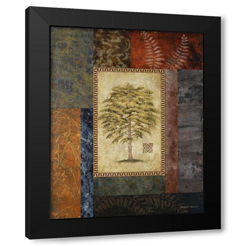 Eucalyptus Tree II Black Modern Wood Framed Art Print with Double Matting by Marcon, Michael