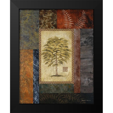 Eucalyptus Tree II Black Modern Wood Framed Art Print by Marcon, Michael