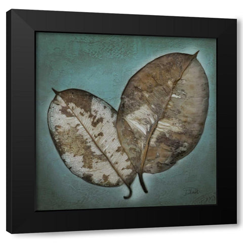 Beauty in Blue I Black Modern Wood Framed Art Print with Double Matting by Pinto, Patricia