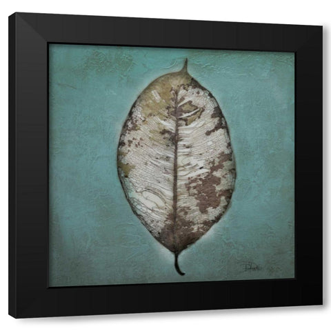 Beauty in Blue II Black Modern Wood Framed Art Print by Pinto, Patricia