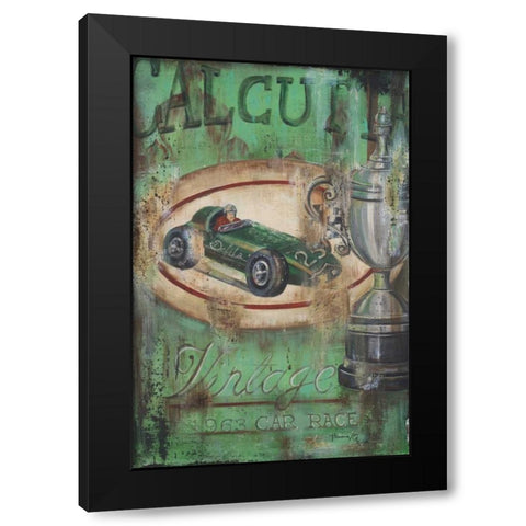 Vintage Calcutta I Black Modern Wood Framed Art Print with Double Matting by Hakimipour-Ritter