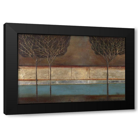 Gold Forest Black Modern Wood Framed Art Print with Double Matting by Pinto, Patricia