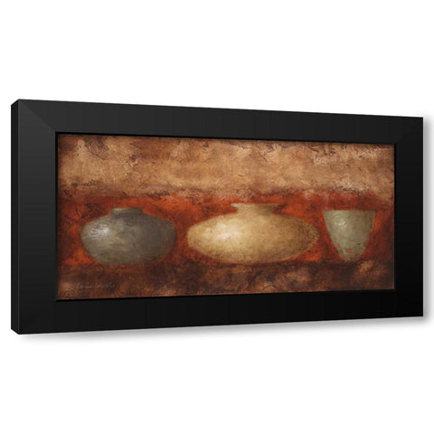 Rustic Vases I Black Modern Wood Framed Art Print by Loreth, Lanie