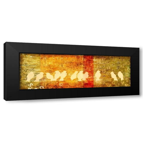 Reunion Black Modern Wood Framed Art Print by Pinto, Patricia