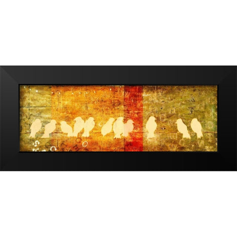 Reunion Black Modern Wood Framed Art Print by Pinto, Patricia