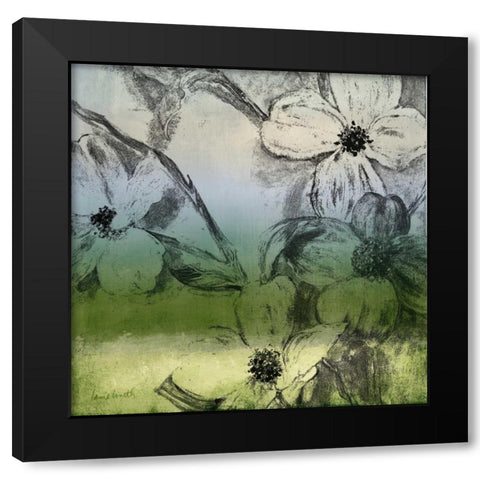 Green Bella Natura I Black Modern Wood Framed Art Print with Double Matting by Loreth, Lanie
