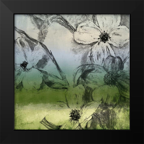Green Bella Natura I Black Modern Wood Framed Art Print by Loreth, Lanie