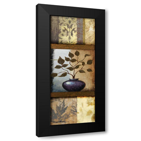 Vase Ornament I Black Modern Wood Framed Art Print by Marcon, Michael