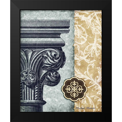Romanesque II Black Modern Wood Framed Art Print by Marcon, Michael