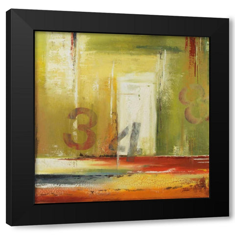 House 34 Black Modern Wood Framed Art Print by Pinto, Patricia
