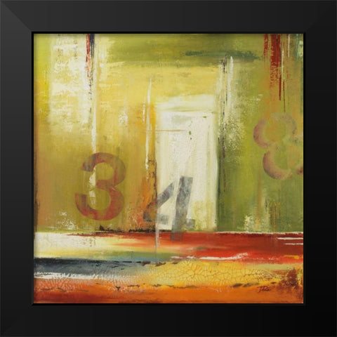 House 34 Black Modern Wood Framed Art Print by Pinto, Patricia