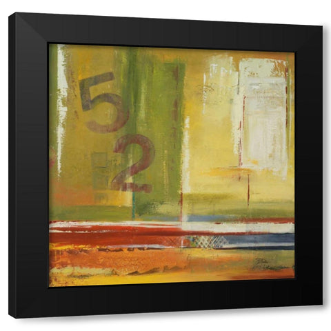 House 52 Black Modern Wood Framed Art Print by Pinto, Patricia