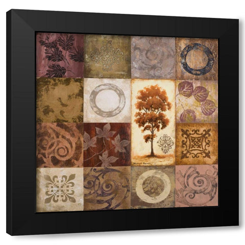 Contemporary Autumn I Black Modern Wood Framed Art Print with Double Matting by Marcon, Michael