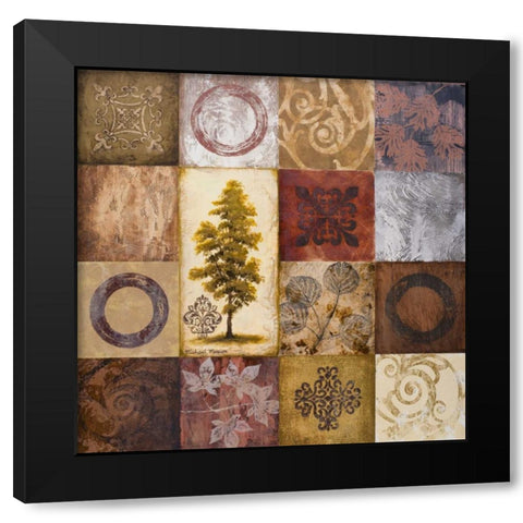 Contemporary Autumn II Black Modern Wood Framed Art Print with Double Matting by Marcon, Michael