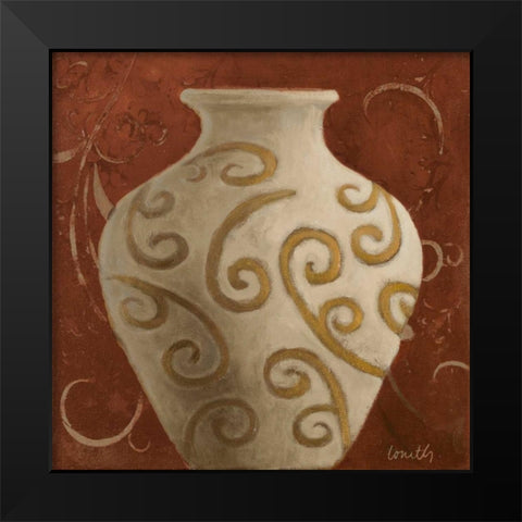Vessel on Red I Black Modern Wood Framed Art Print by Loreth, Lanie