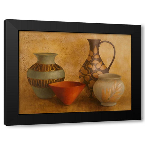 Decorative Vessel Still Life I Black Modern Wood Framed Art Print by Loreth, Lanie