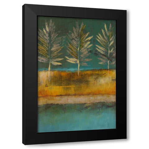 Midnight Island I Black Modern Wood Framed Art Print with Double Matting by Loreth, Lanie