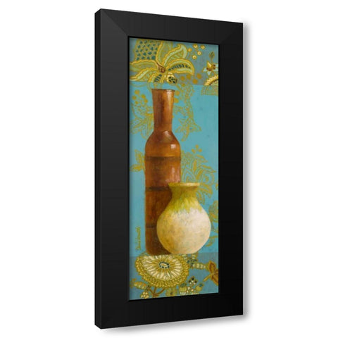 Vases on European Floral II Black Modern Wood Framed Art Print by Loreth, Lanie