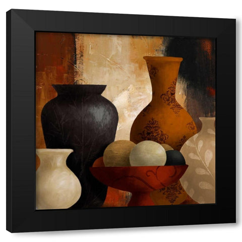 Spiced Vessels I Black Modern Wood Framed Art Print with Double Matting by Loreth, Lanie