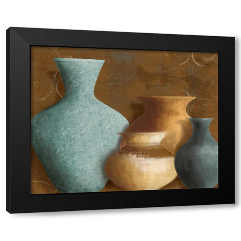Ancient Clay I Black Modern Wood Framed Art Print with Double Matting by Loreth, Lanie
