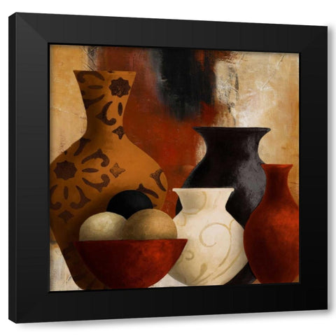 Spiced Vessels II Black Modern Wood Framed Art Print by Loreth, Lanie