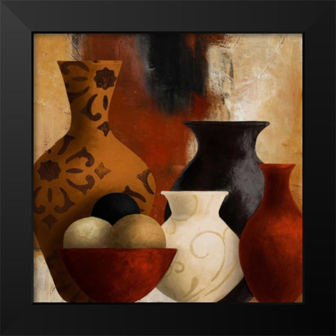 Spiced Vessels II Black Modern Wood Framed Art Print by Loreth, Lanie
