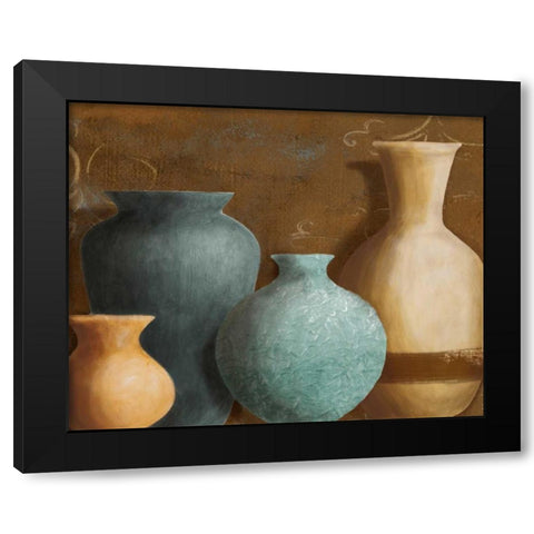 Ancient Clay II Black Modern Wood Framed Art Print with Double Matting by Loreth, Lanie