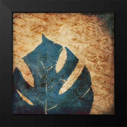 Balazo Damask II Black Modern Wood Framed Art Print by Pinto, Patricia