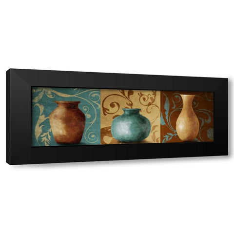 Vessel Trio I Black Modern Wood Framed Art Print with Double Matting by Loreth, Lanie
