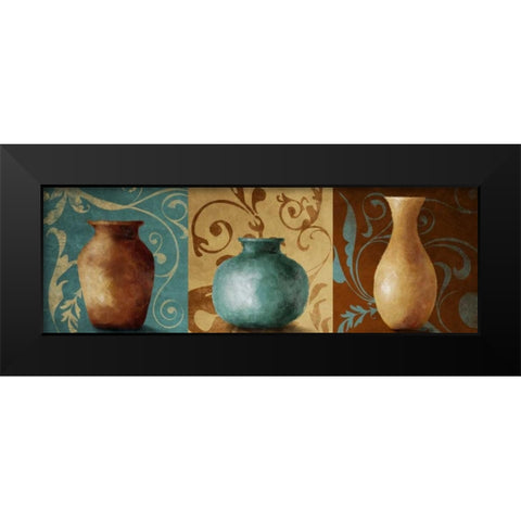 Vessel Trio I Black Modern Wood Framed Art Print by Loreth, Lanie
