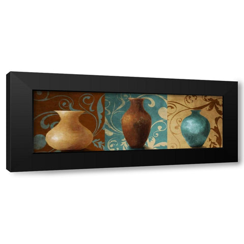 Vessel Trio II Black Modern Wood Framed Art Print with Double Matting by Loreth, Lanie