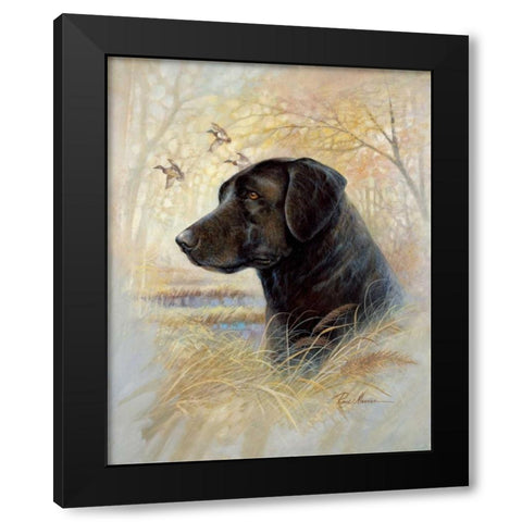 Devoted Friend Black Modern Wood Framed Art Print with Double Matting by Manning, Ruane