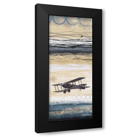 Through the Wind II Black Modern Wood Framed Art Print with Double Matting by Marcon, Michael