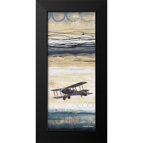 Through the Wind II Black Modern Wood Framed Art Print by Marcon, Michael