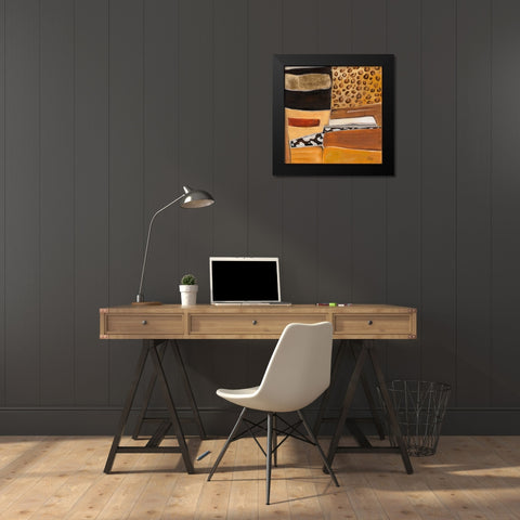 Congo II Black Modern Wood Framed Art Print by Pinto, Patricia