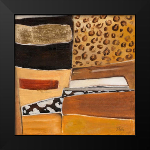 Congo II Black Modern Wood Framed Art Print by Pinto, Patricia