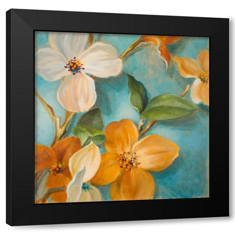 Bella Fiori II Black Modern Wood Framed Art Print with Double Matting by Loreth, Lanie