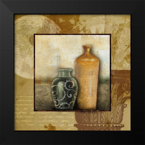 Library Vessels I Black Modern Wood Framed Art Print by Marcon, Michael