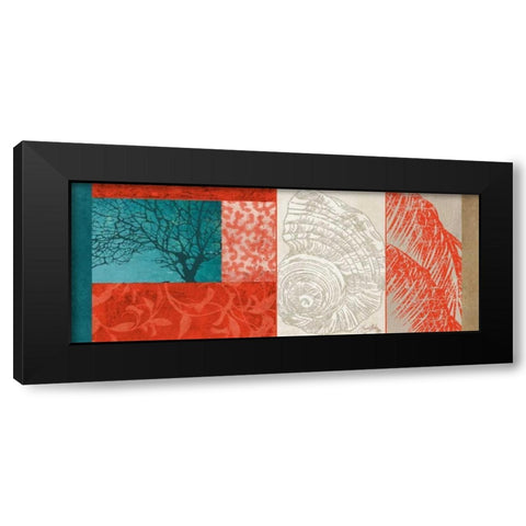 Nautical Finds II Black Modern Wood Framed Art Print with Double Matting by Medley, Elizabeth
