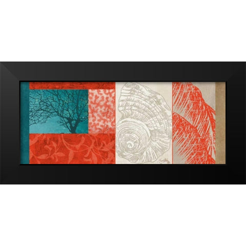 Nautical Finds II Black Modern Wood Framed Art Print by Medley, Elizabeth
