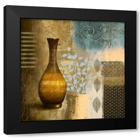 Earthly Pottery II Black Modern Wood Framed Art Print with Double Matting by Marcon, Michael