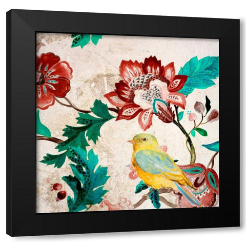 Bird of Capri II Black Modern Wood Framed Art Print by Loreth, Lanie