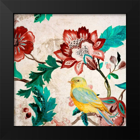 Bird of Capri II Black Modern Wood Framed Art Print by Loreth, Lanie