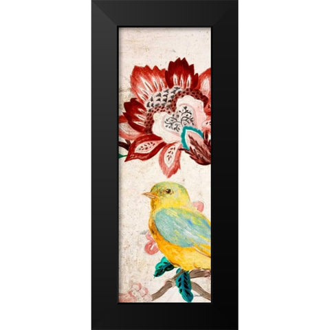 Bird of Capri Panel II Black Modern Wood Framed Art Print by Loreth, Lanie