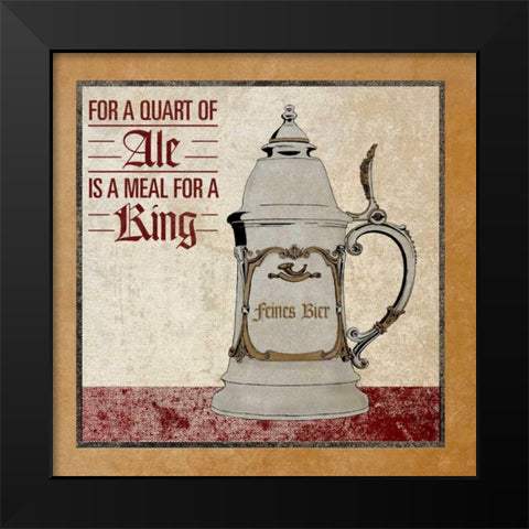 Stein II Black Modern Wood Framed Art Print by SD Graphics Studio